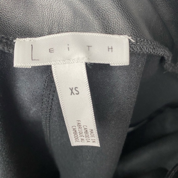 Leith High Waist Faux Leather Leggings, x-small - Picture 4 of 7